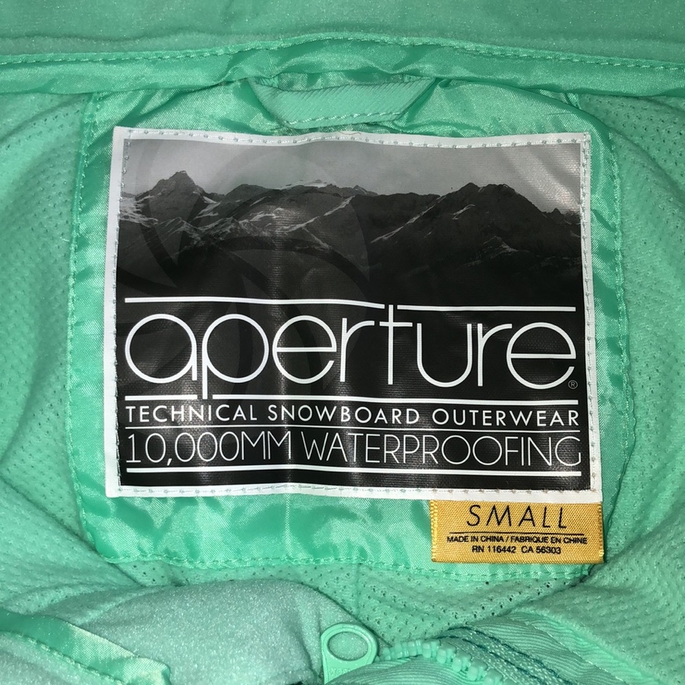 Aperture Kaleidoscope Mint 10K Stretch Snowboard Pants - Picture 7 of 12